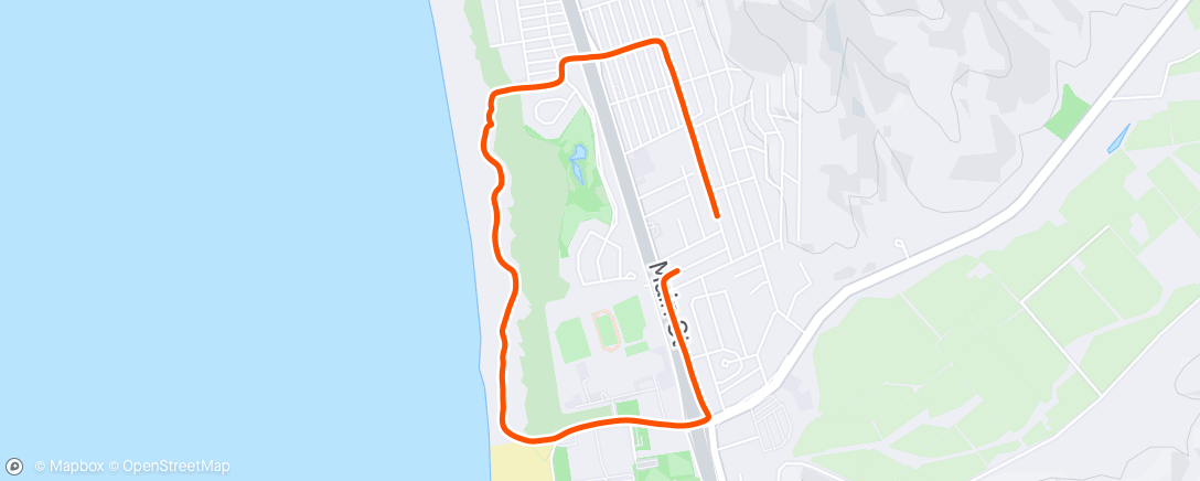 Map of the activity, Morning Run