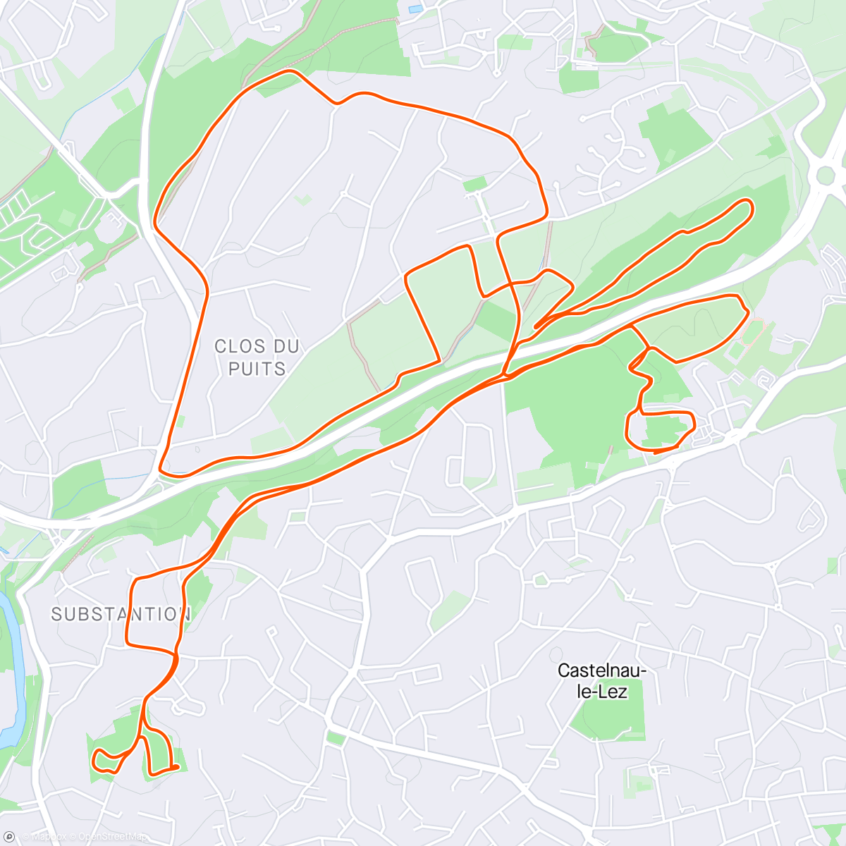 Map of the activity, Run & Bike du Miradou