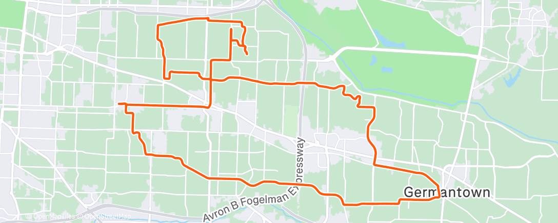 Map of the activity, Morning Ride