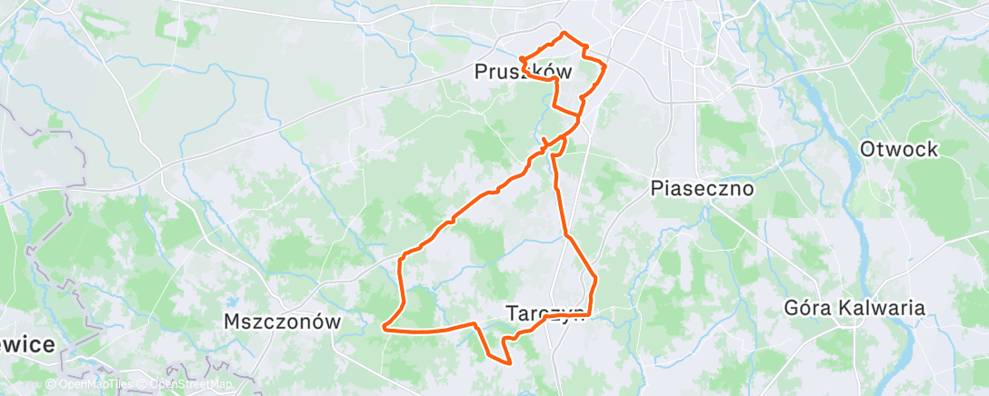 Map of the activity, Takie tam Grand Fondo