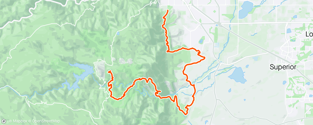 アクティビティ「Morning Trail Run」の地図