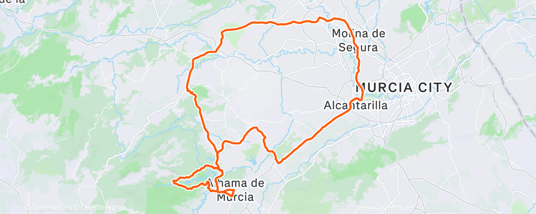 Карта физической активности (Bicicleta por la mañana)