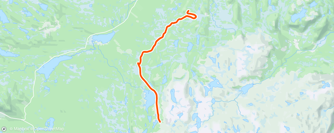 Map of the activity, Stauketur m/Tilla