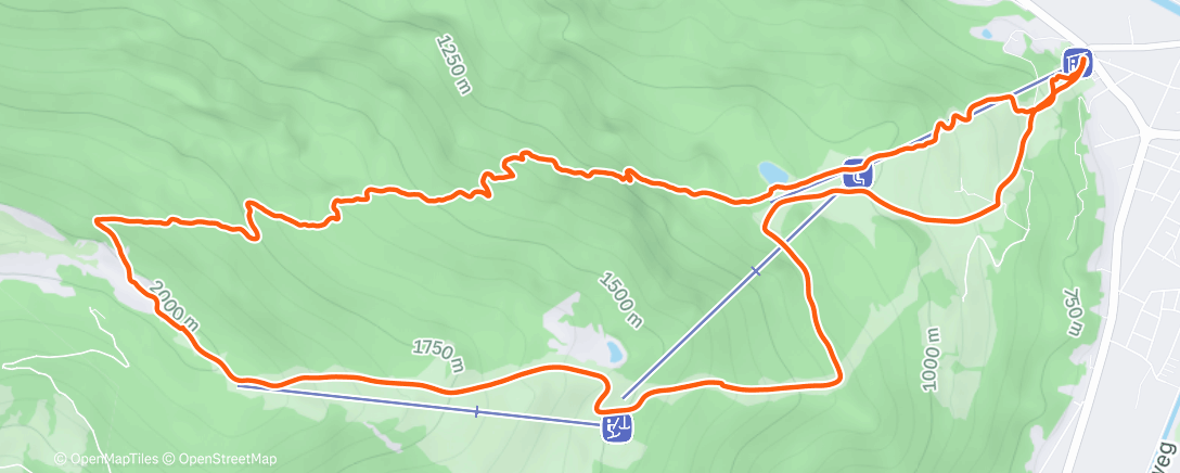 Map of the activity, Skimo Hochstein (easy😤)