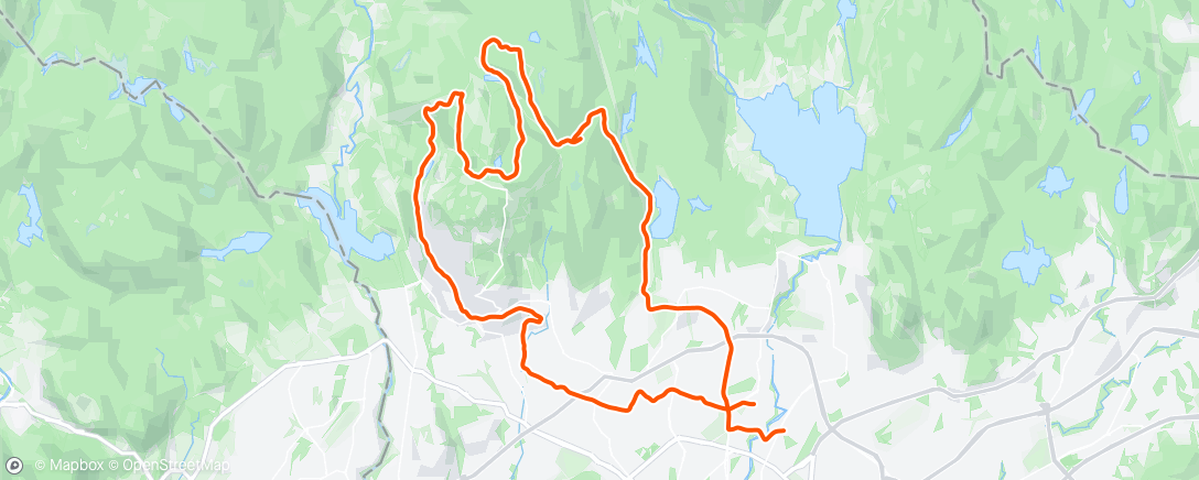 「Sykkeltur - Tryvann omkring」活動的地圖