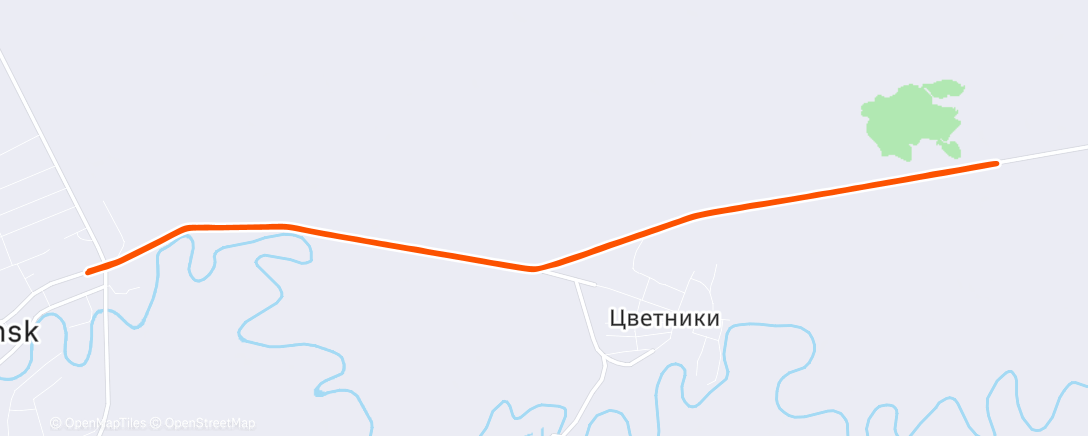 Карта физической активности (Afternoon Run)