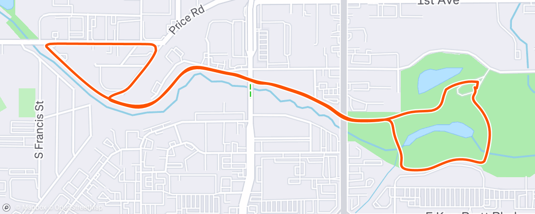 Map of the activity, Lunch Walk