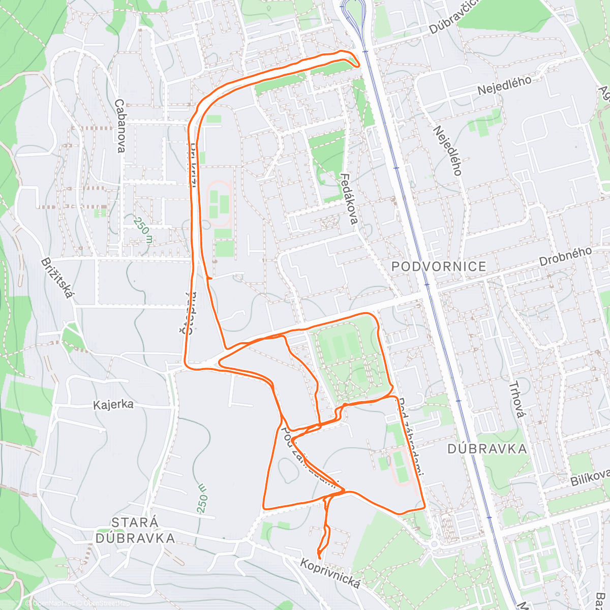 Map of the activity, Christmas run with Miley 🎄😉🐶