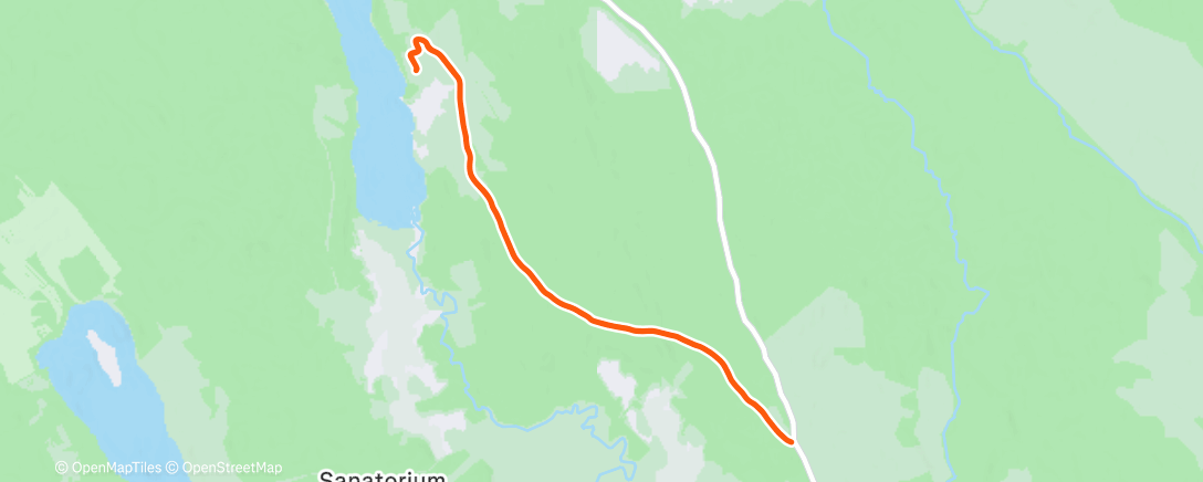 Карта физической активности (Afternoon Run)