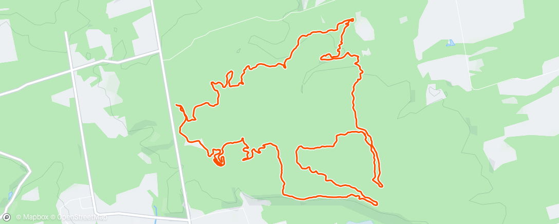 Map of the activity, Dufferin Forest - 2024 - Day 54