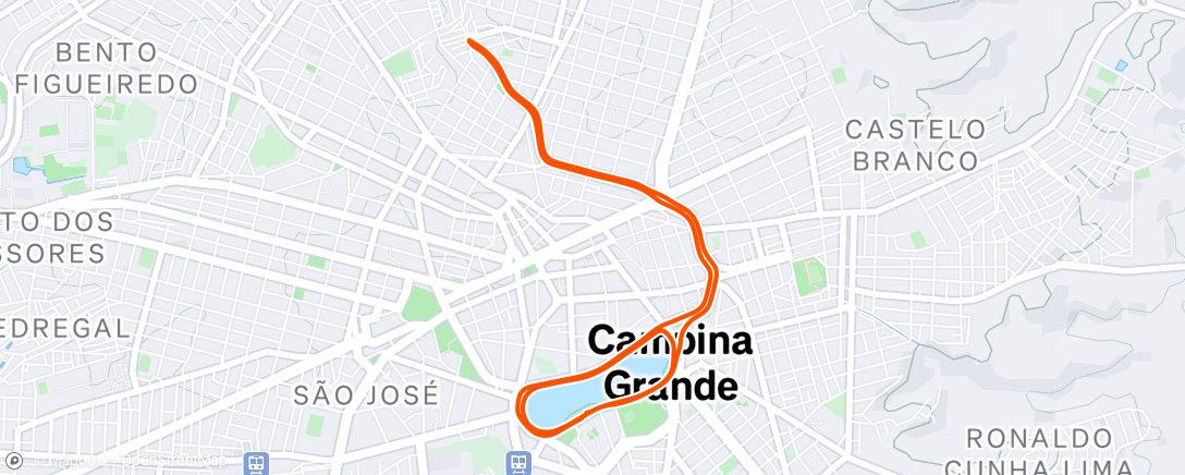 Map of the activity, Morning Run