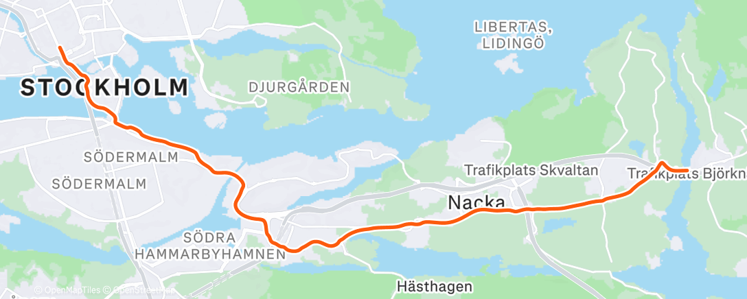 Map of the activity, Morning Ride