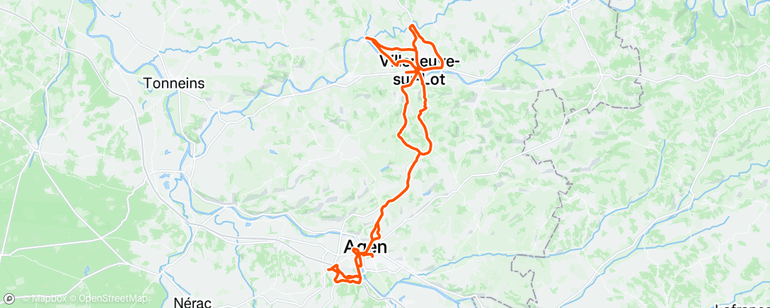 Map of the activity, Morning Ride