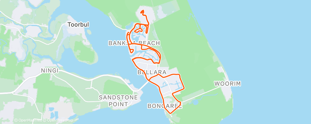 Map of the activity, Morning Ride