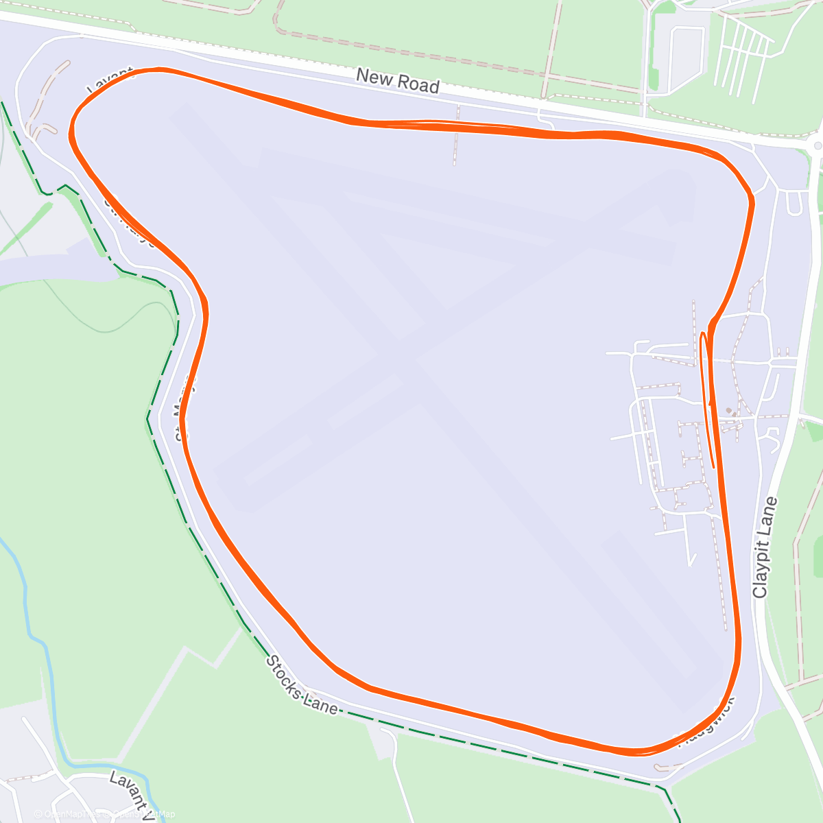 Map of the activity, Goodwood Marathon - DNF 👎🏻
