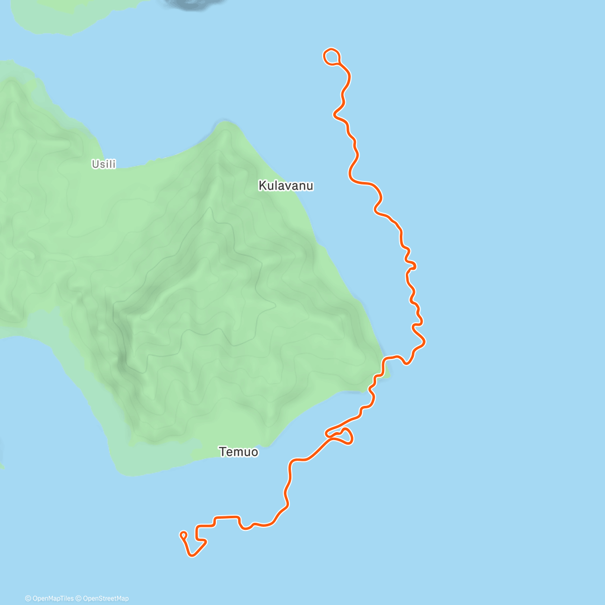 Map of the activity, Zwift - Southern Coast Cruise in Watopia