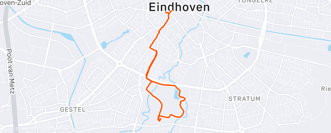 Карта физической активности (Namiddagwandeling)