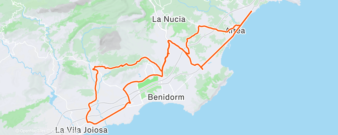 Map of the activity, Middagrit