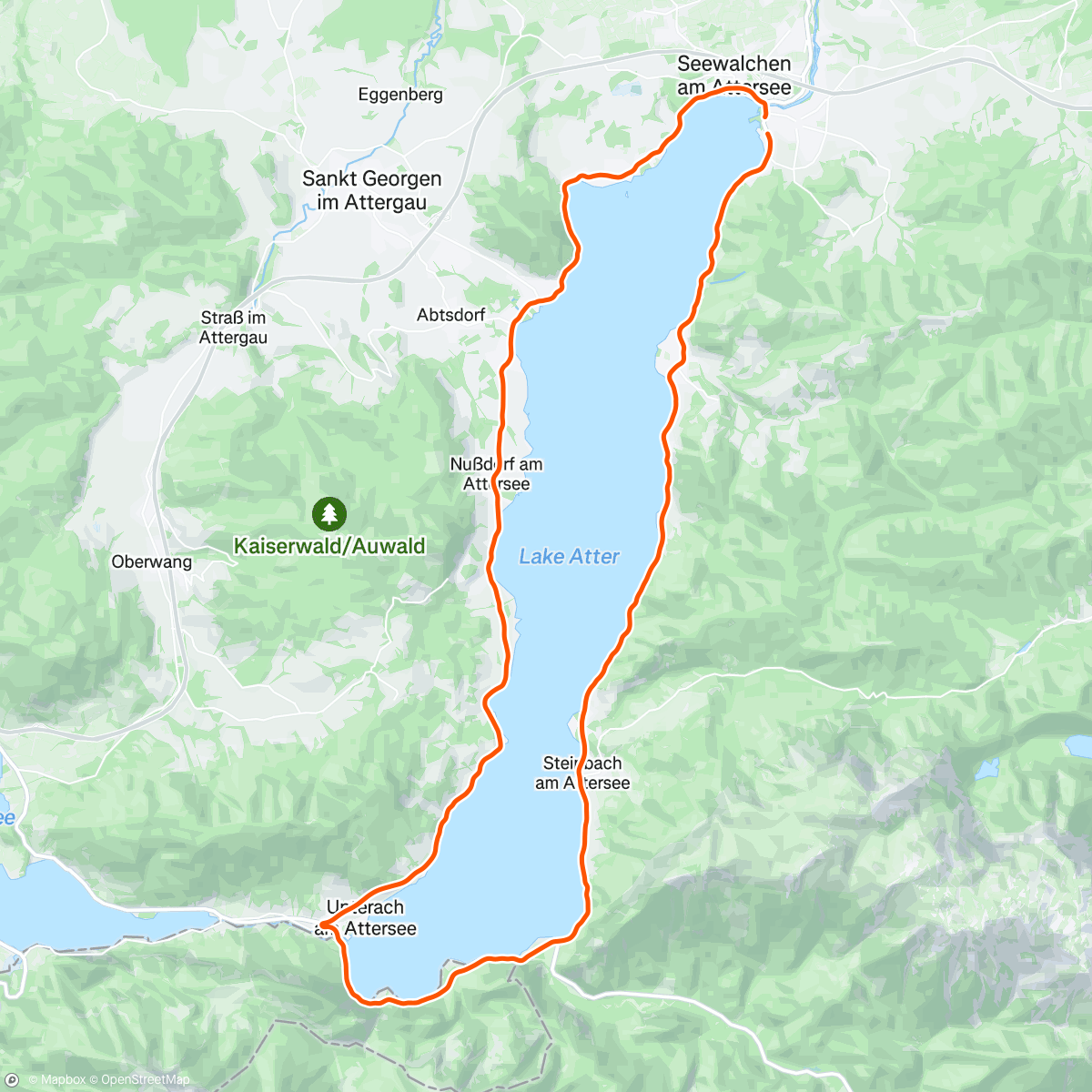 Map of the activity, King of the Lake