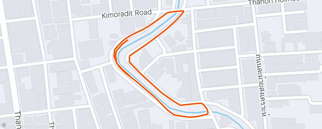 Map of the activity, Tempo Run 1000 m. 2/3 Rest 3 min.