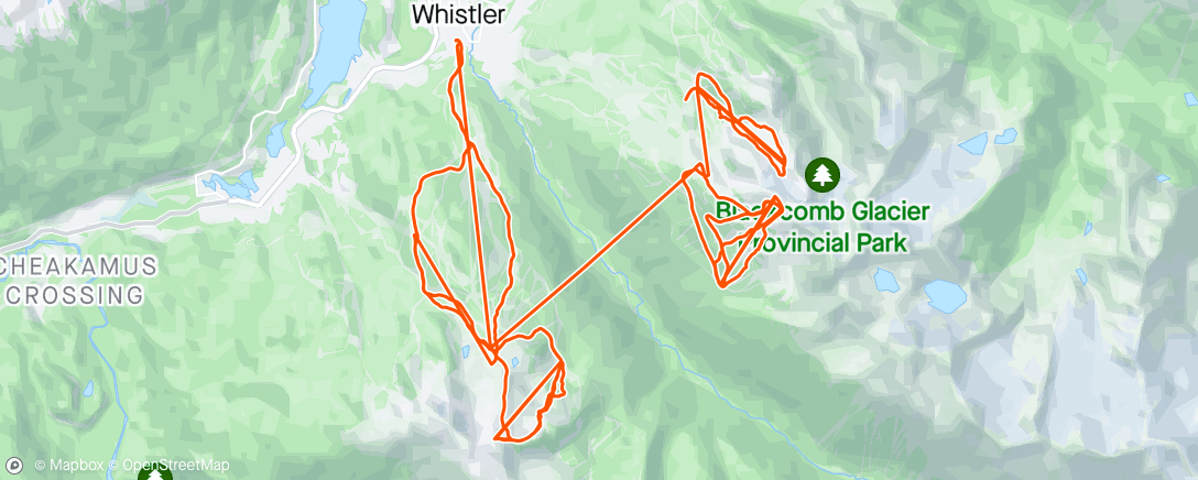 Map of the activity, April Pow