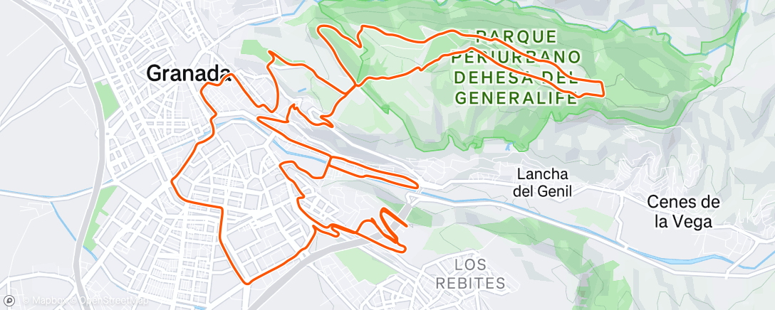 Map of the activity, Afternoon Ride