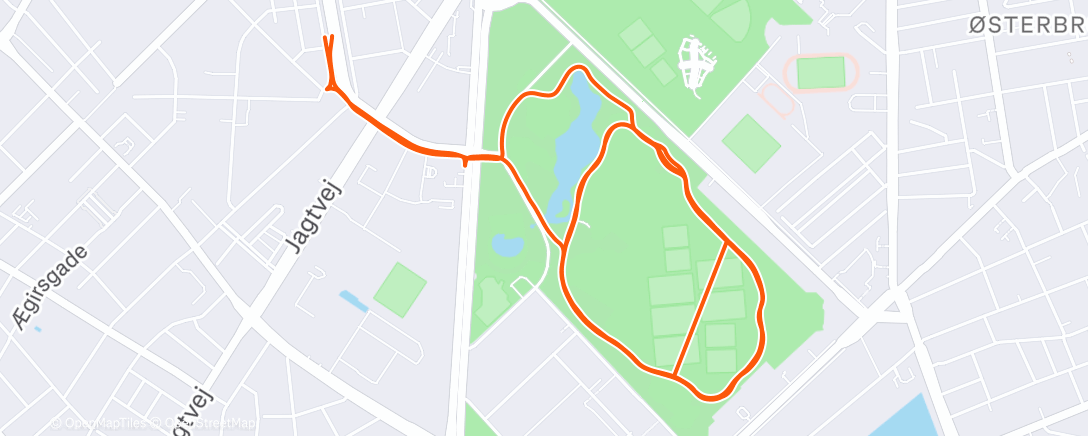 Map of the activity, Morning Run