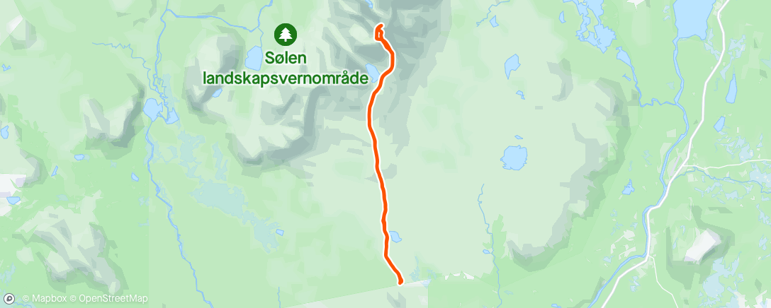 Map of the activity, Midtre Sølen