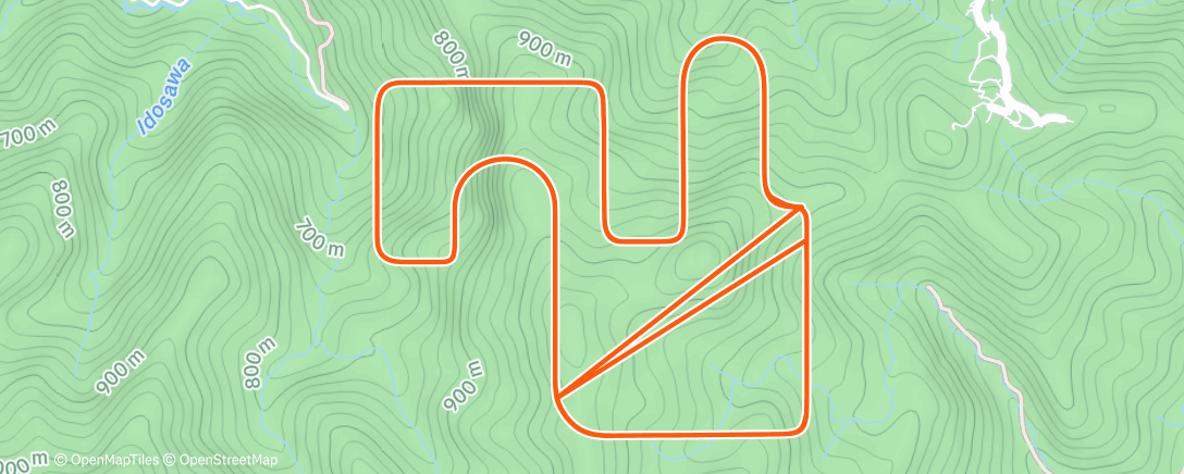 Карта физической активности (MyWhoosh - Kaido Circuit)