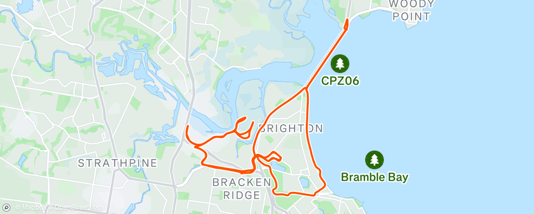 Map of the activity, Morning Ride