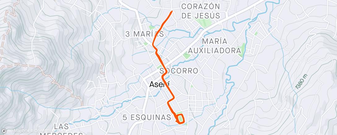 Map of the activity, Entrenasión