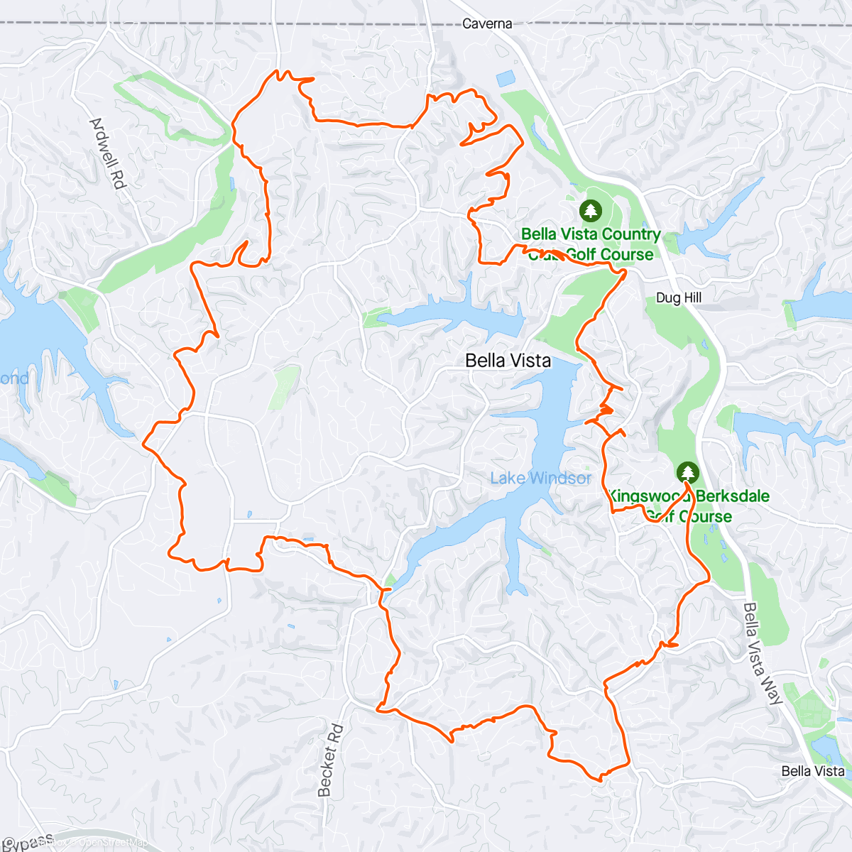 Map of the activity, Complete Tunnel Vision Loop