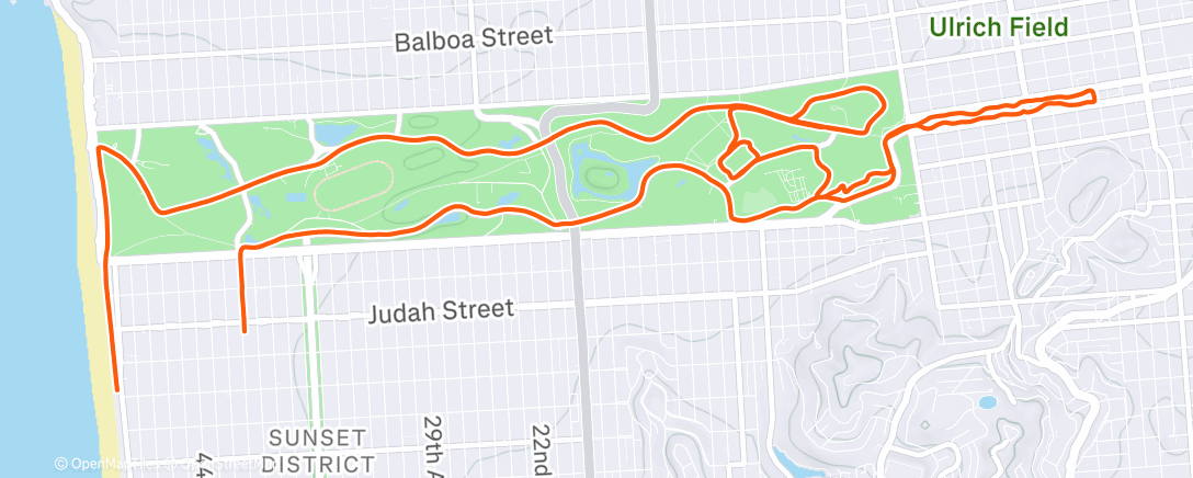 Карта физической активности (Morning Run)