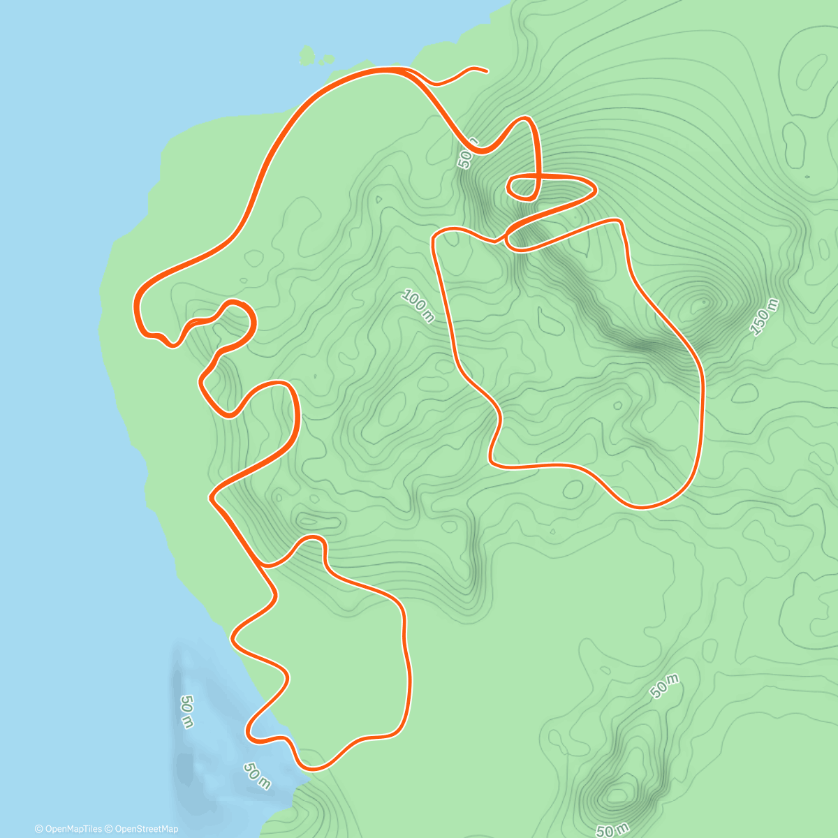 Map of the activity, Zwift - Group Workout: Crank the Volume by H2O Audio on Loop de Loop in Watopia