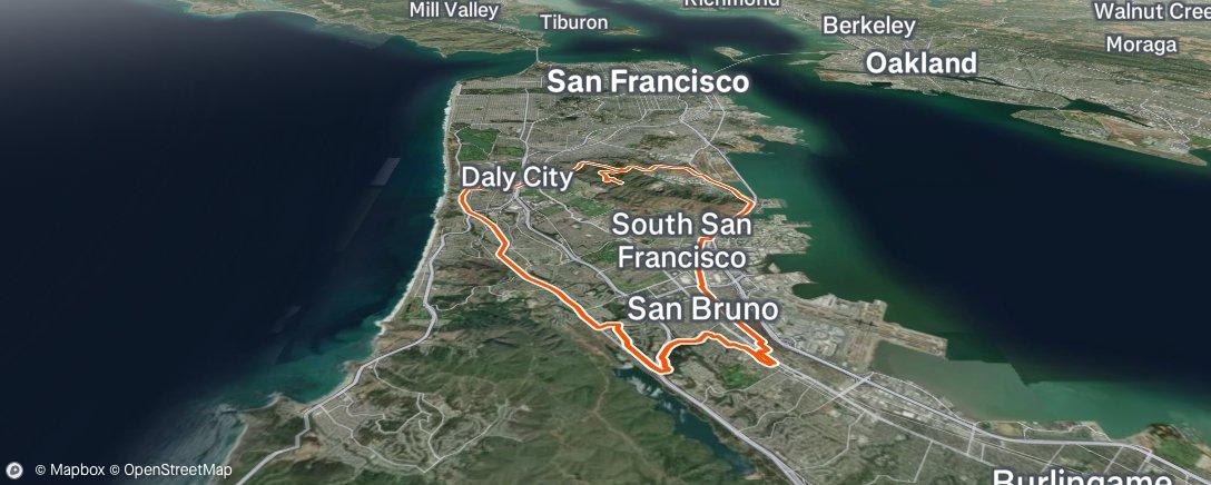 Map of the activity, Afternoon Ride