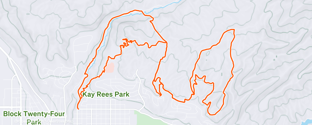 Map of the activity, running with my rival