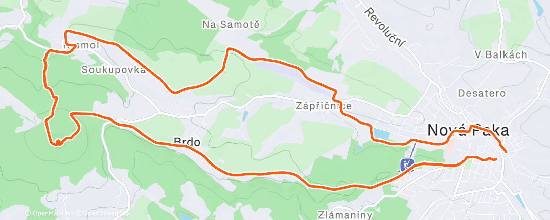 Map of the activity, Kumburk Run 🥶☀️