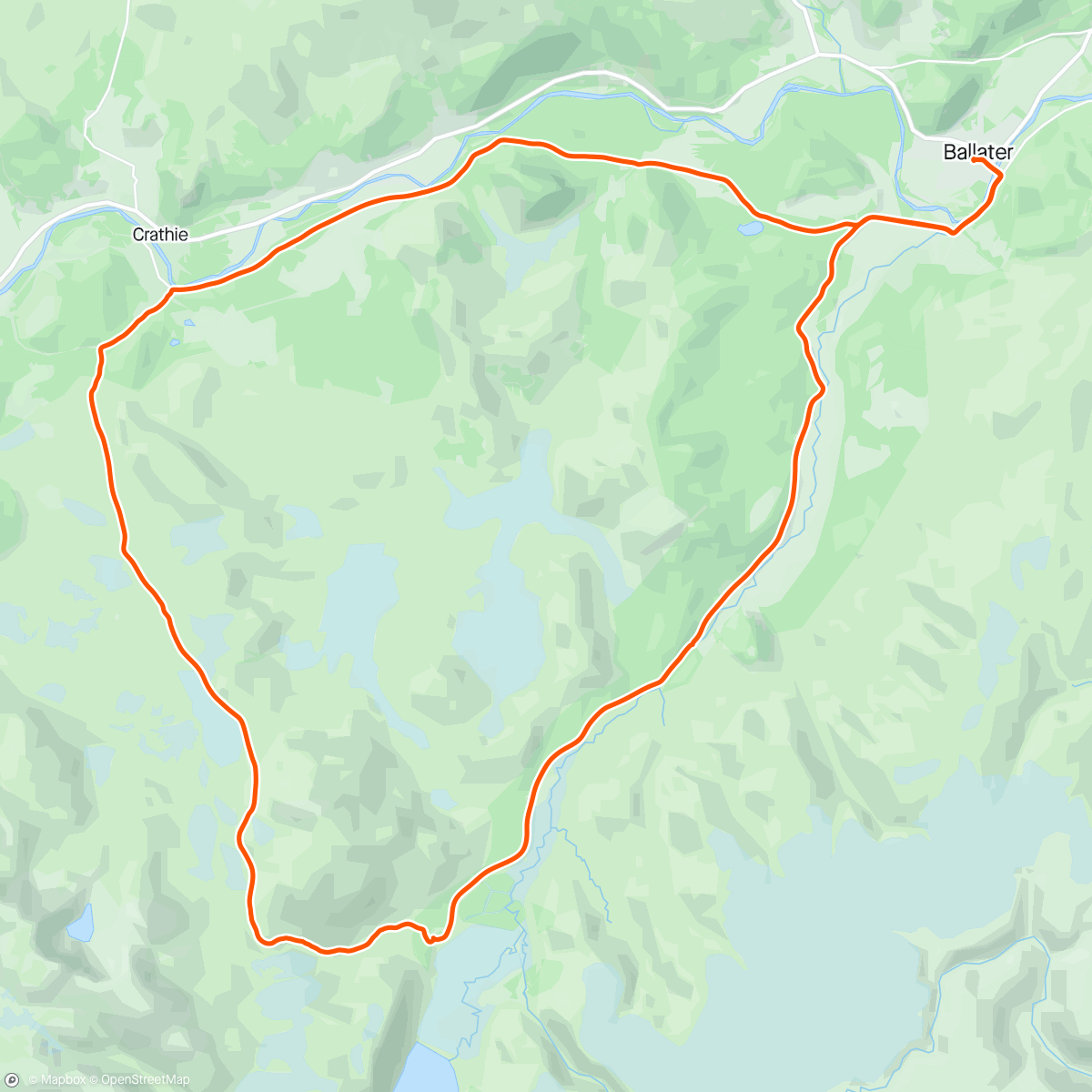 Map of the activity, Spin around Lochnagar