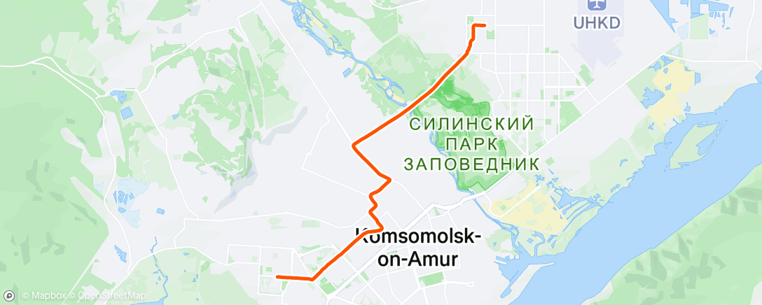 Map of the activity, Lunch Run