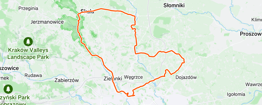Map of the activity, Morning Ride