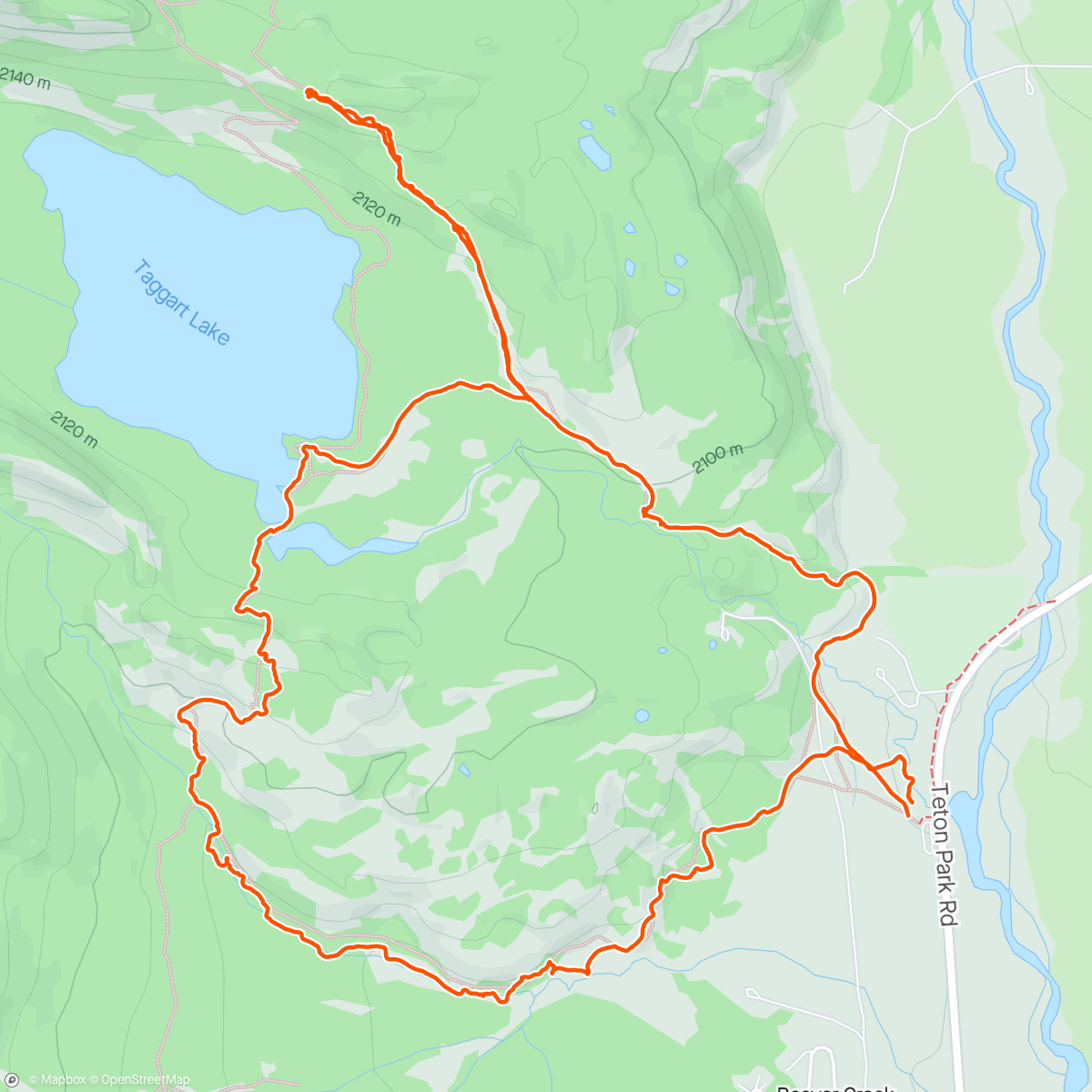 Map of the activity, BC Classic XC Ski in Grand Teton National Park