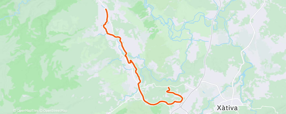 Map of the activity, Bicicleta eléctrica matutina
