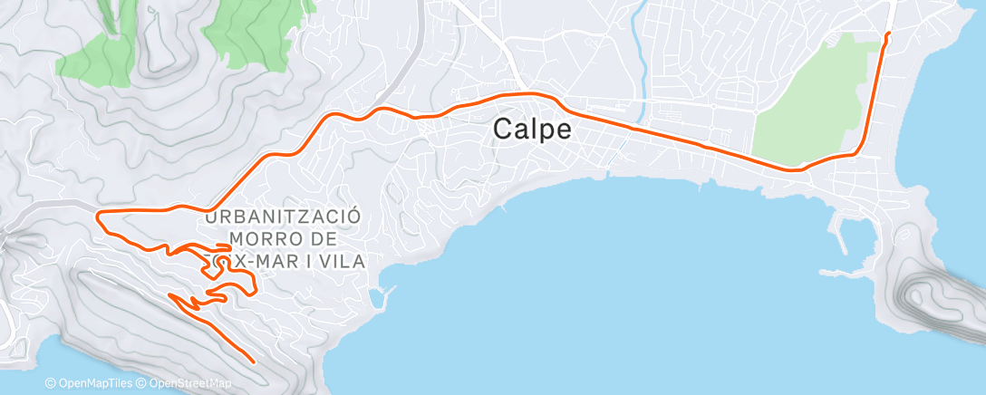 Map of the activity, Cyclisme