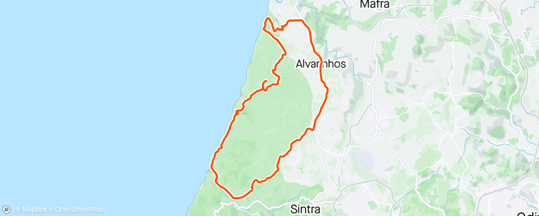 Map of the activity, estrada e estradões