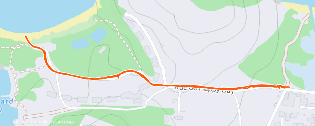 Map of the activity, Afternoon Walk