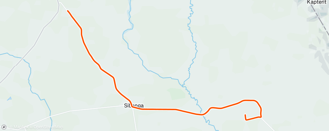 Map of the activity, Morning Run