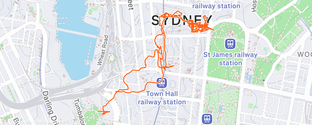 Map of the activity, Strolling with the Homies