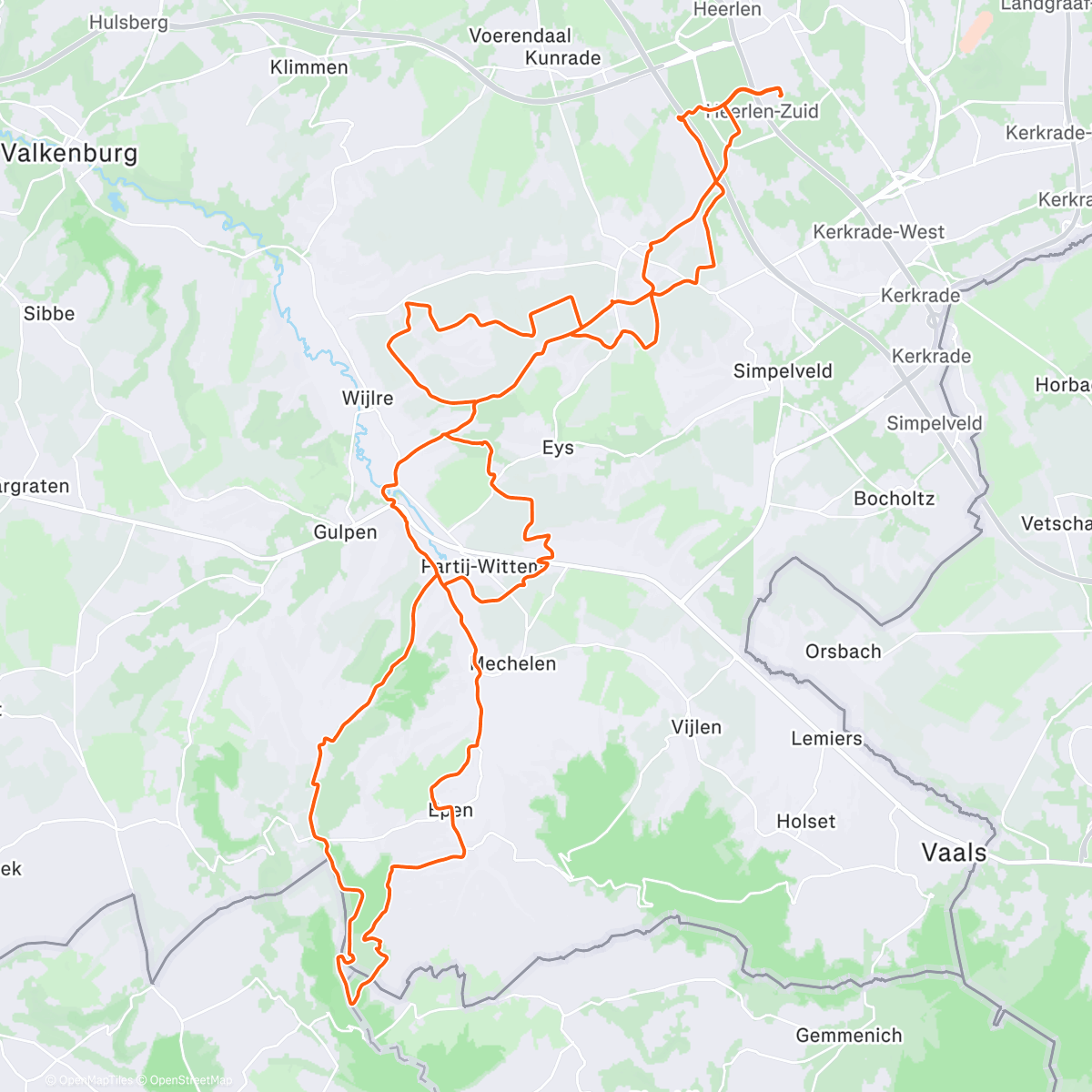 Map of the activity, Stravaganti Cycling Sunday
