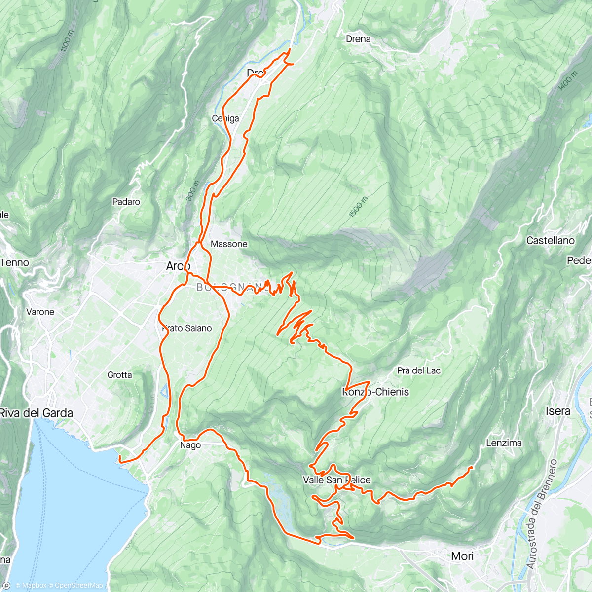 Map of the activity, North