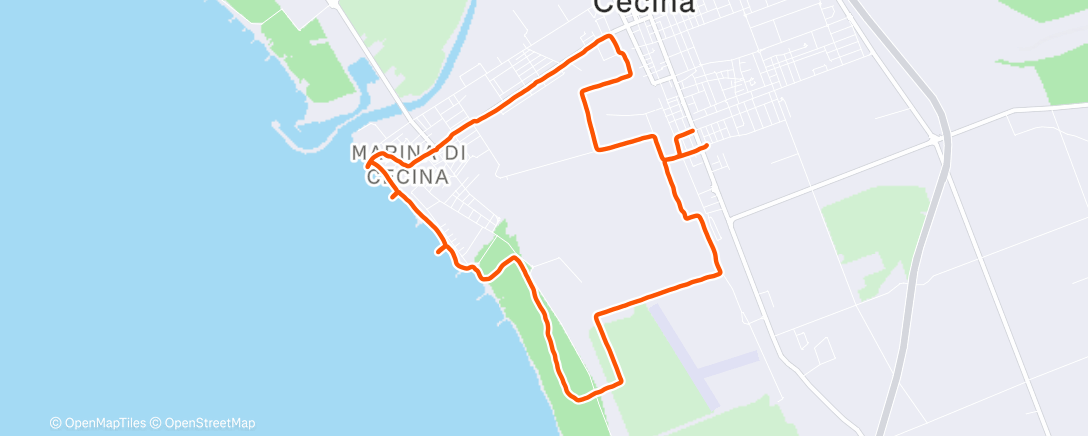 Map of the activity, Santa Beach Night Run 🔦🔦🔦🎄🎄🎄